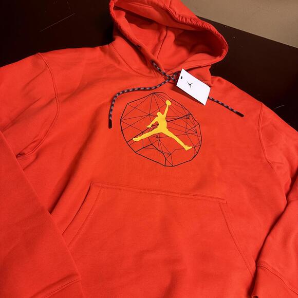 Nike Men's Jordan Essentials Mountainside Fleece Lined Hoodie Red L DC9727-673 - Picture 2 of 4